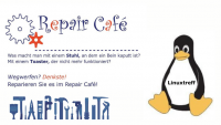Plakat RepairCafé und Linuxtreff